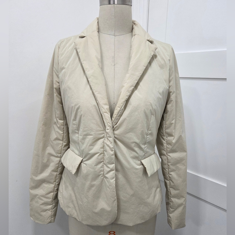 Athleta Evolution Puffer In Moonstone Blazer Jack… - image 1